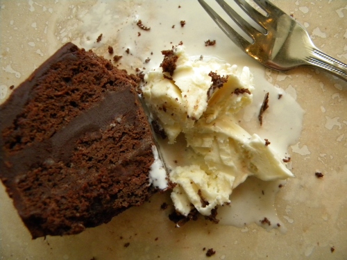 Mocha Brownie Cake 029